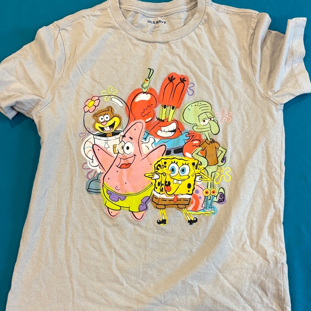 Old Navy Kids SpongeBob & Friends Tee - Light Gray
